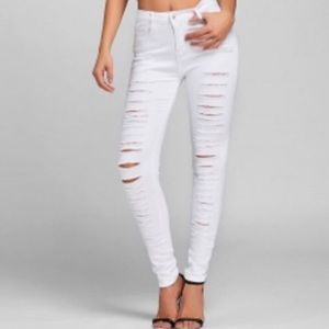 White Ripped Skinny Jeans 💞